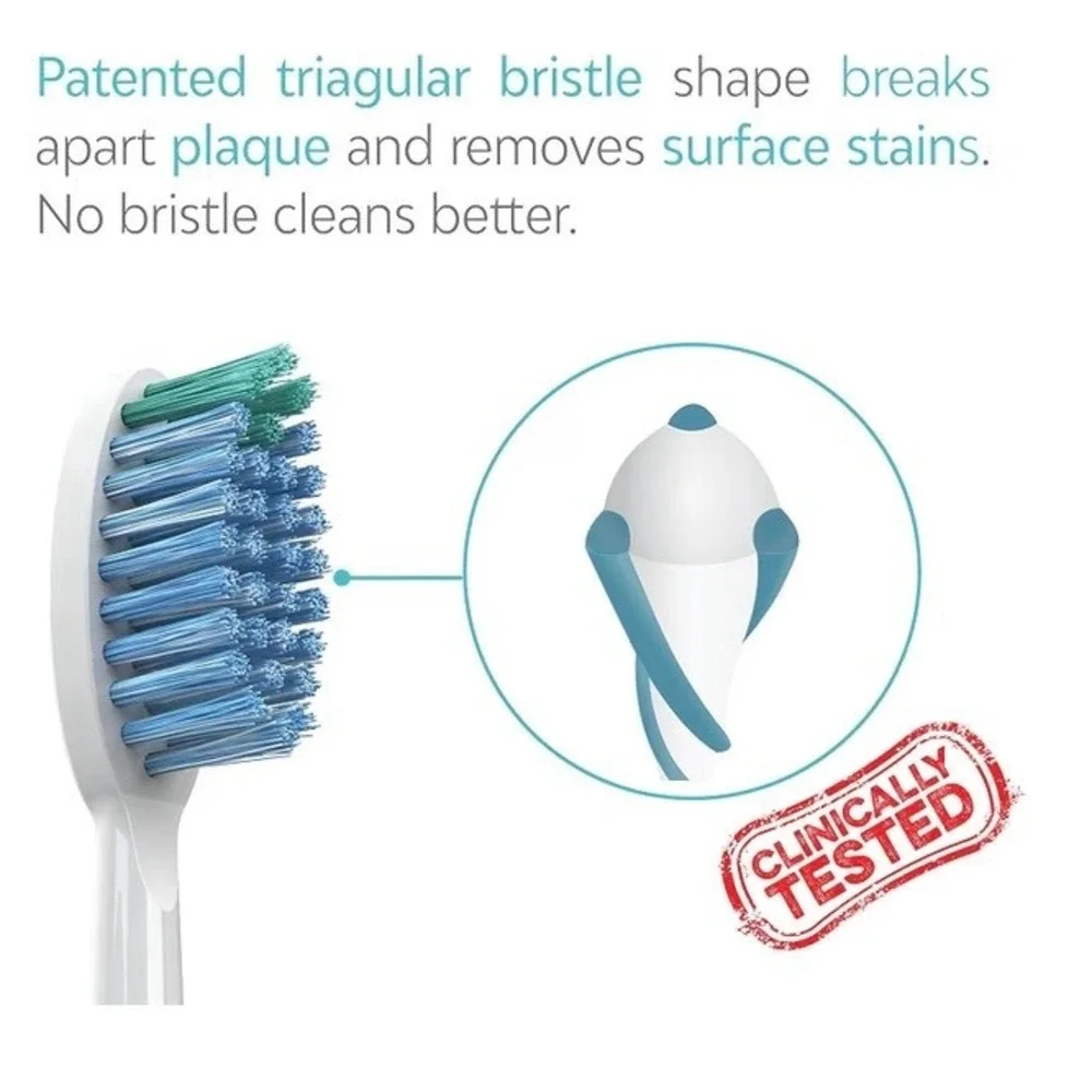 Tao Toothbrush Replacement Heads 2pk White Whitening Daily Care Oral Hygiene New